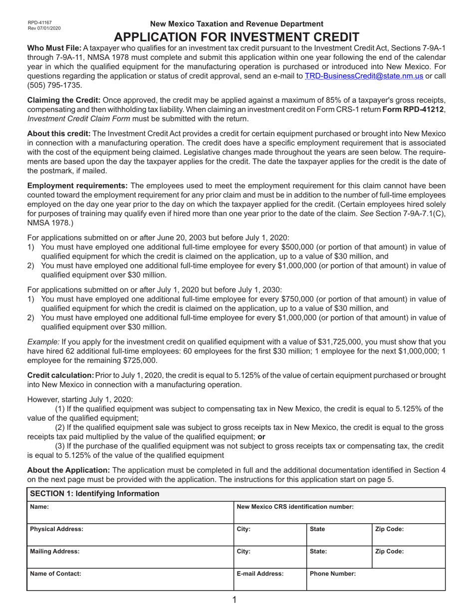 Form Rpd 41379 Printable Form RPD-41167 - Fill Out, Sign Online and Download Printable PDF, New ...