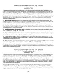 Form RPD-41160 Indian Intergovernmental Tax Credit - New Mexico, Page 2