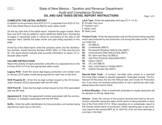 Form ACD-31114 Oil and Gas Taxes Detail Report - New Mexico, Page 2