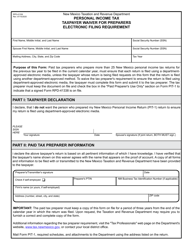 Document preview: Form RPD-41338 Taxpayer Waiver for Preparers Electronic Filing Requirement - New Mexico