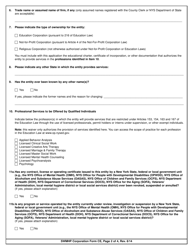 SWMHP Corporation Form CE Application for Waiver - New York, Page 2