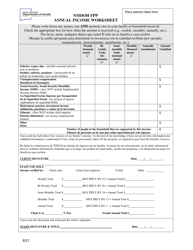 &quot;Fpp Annual Income Worksheet&quot; - New Mexico