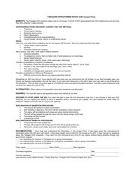 &quot;Paragard Intrauterine Device (Iud) Consent Form&quot; - New Mexico (English/Spanish)