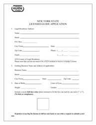 Licensed Guide Application - New York, Page 3