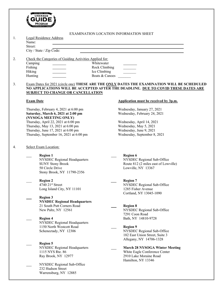 Licensed Guide Application - New York, Page 8