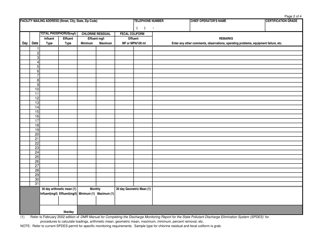 Form BWCP-6 Wastewater Facility Operation Report - New York, Page 2