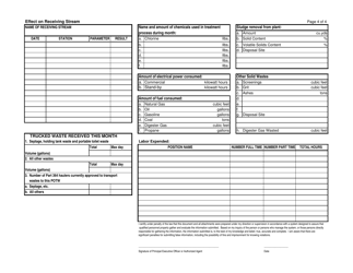 Form BWCP-6 Wastewater Facility Operation Report - New York, Page 4