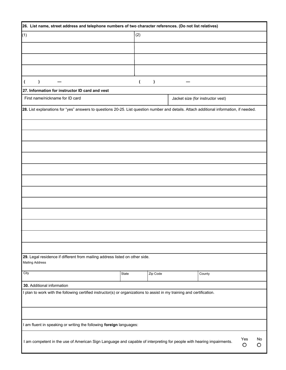 New York Hunter Education Program Instructor Application Fill Out