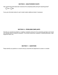 Registered or Permitted Compost Facility Annual Report - New York, Page 8