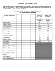 Permitted Biosolids Land Application Annual Report - New York, Page 4