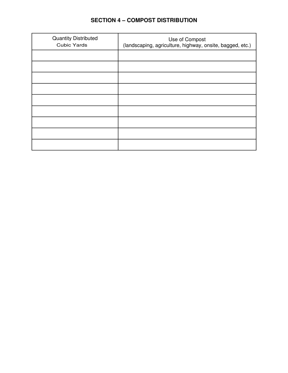 Permitted Biosolids Composting Facility Annual Report - New York, Page 4