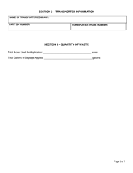 Registered Facility Annual Report - Septage Land Application (Including Composting Toilet Residuals) - New York, Page 3