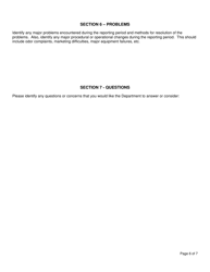 Registered Facility Annual Report - Septage Land Application (Including Composting Toilet Residuals) - New York, Page 6