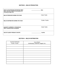 Registered or Permitted Mulch Processing Facility Annual Report - New York, Page 4