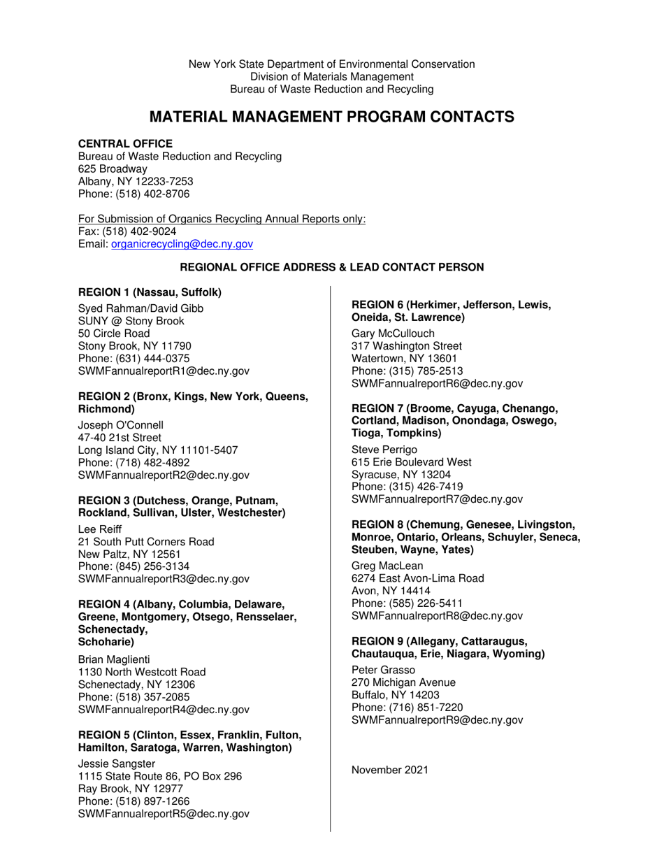 Registered Facility Annual Report - Other Organics Recycling - New York, Page 6