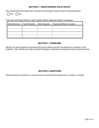 Registered Septage Storage Facility Annual Report - New York, Page 4