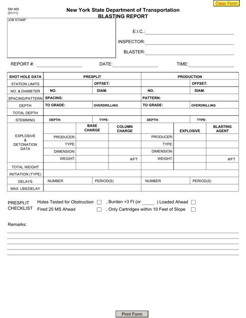 Form SM469 - Fill Out, Sign Online and Download Fillable PDF, New York ...