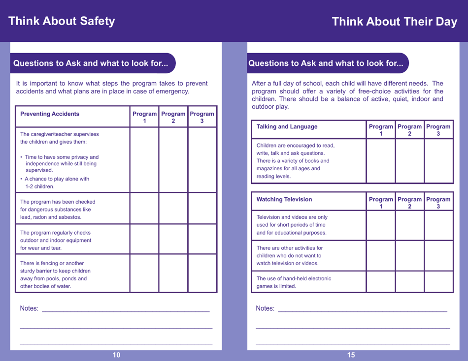 Form PUB-1115D As You Think About Child Care for Your School-Age Child - New York, Page 10