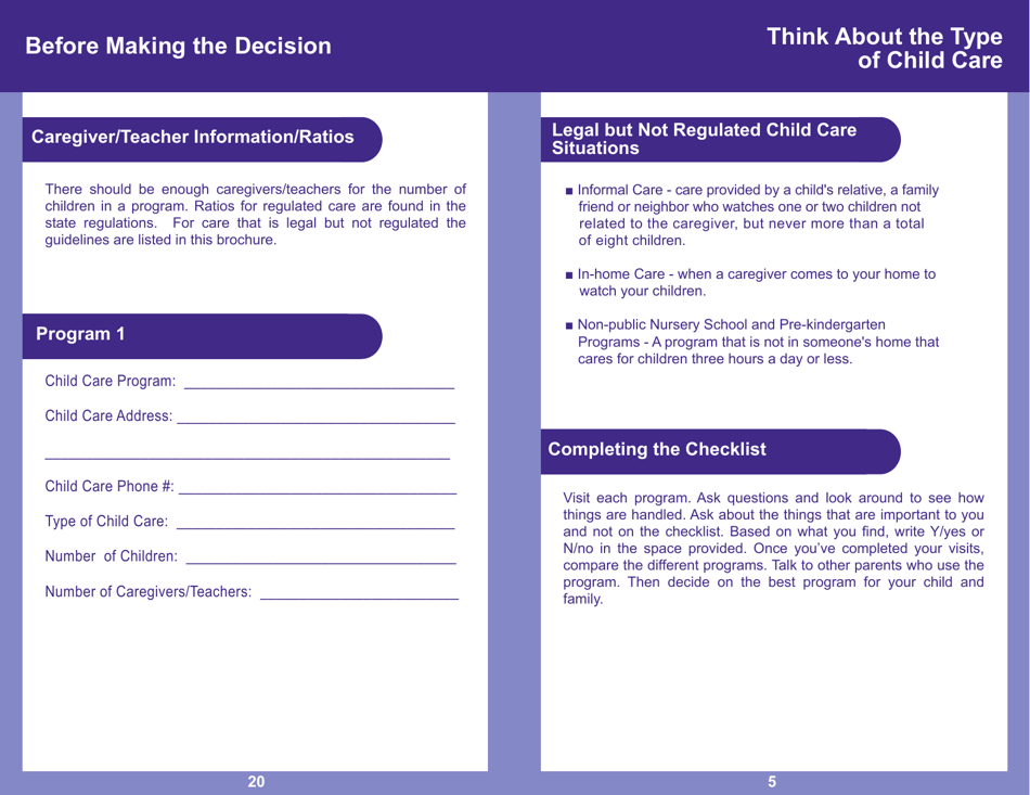 Form PUB-1115D As You Think About Child Care for Your School-Age Child - New York, Page 5
