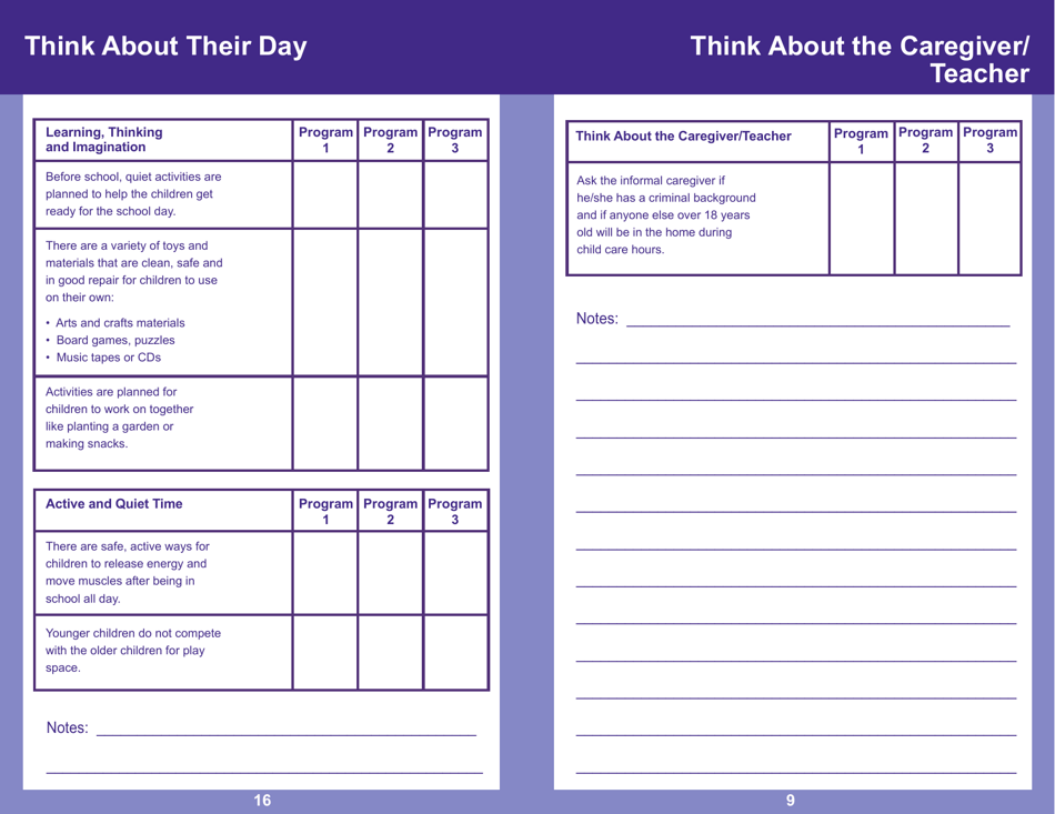 Form PUB-1115D As You Think About Child Care for Your School-Age Child - New York, Page 9