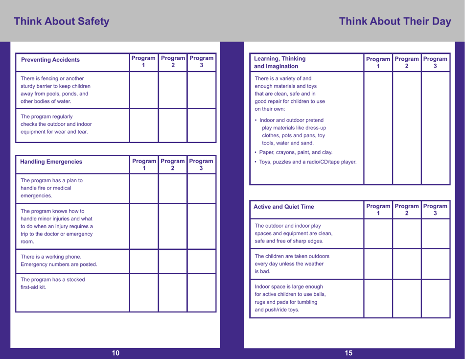 Form PUB-1115C As You Think About Child Care for Your 3- to 5-year-Old - New York, Page 10