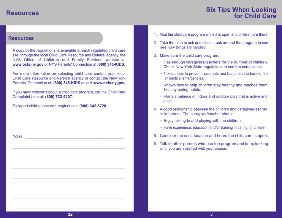 Form PUB-1115C As You Think About Child Care for Your 3- to 5-year-Old - New York, Page 3