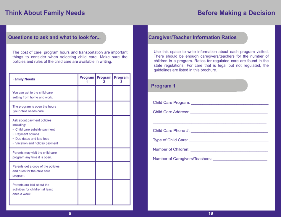 Form PUB-1115C As You Think About Child Care for Your 3- to 5-year-Old - New York, Page 6