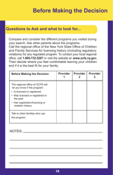 Form PUB-1115B As You Think About Child Care for Your Infant or Toddler - New York, Page 19