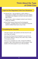 Form PUB-1115B As You Think About Child Care for Your Infant or Toddler - New York, Page 5