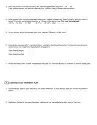 Form I-18 Mental Health Treatment Report - Outpatient - New York, Page 2