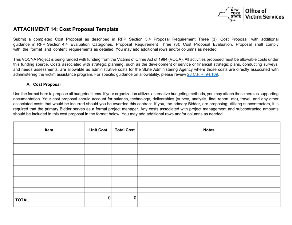 Attachment 14 Fill Out Sign Online and Download Fillable PDF New
