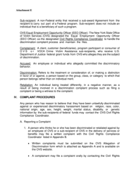 Attachment E Ovs Voca Discrimination Complaint Policies and Procedures - New York, Page 3