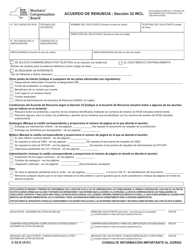 Document preview: Formulario C-32-S Acuerdo De Renuncia - Seccion 32 Wcl - New York (Spanish)