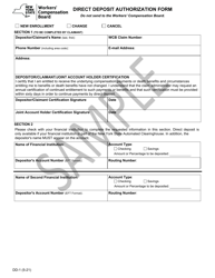 Form DD-1 Direct Deposit Authorization Form - Sample - New York, Page 2