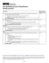 Inspection Checklist: General Vendors - New York City (Haitian Creole), Page 4
