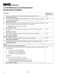 Inspection Checklist: Mobile Food Vendors - New York City (Haitian Creole), Page 2