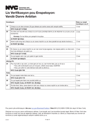 Inspection Checklist: Mobile Food Vendors - New York City (Haitian Creole), Page 4