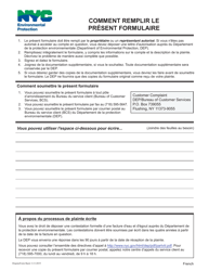 Customer Dispute Form - New York City (English/French), Page 2