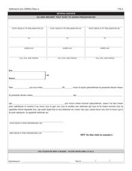 Application for Certificate of Deposit - New York City (Haitian Creole), Page 3