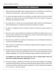 Solicitud De Certificado De Deposito - New York City (Spanish), Page 4