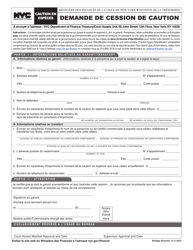 Document preview: Bail Assignment Application - New York City (French)