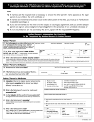 Form VR-203 Mother/Parent Worksheet - New York City, Page 4