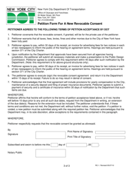 Form RC-1 Petition Form for a New Revocable Consent - New York City, Page 3