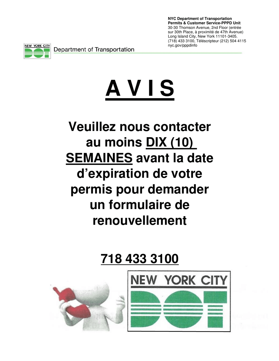 Permanent Vehicle Change (Pvc) - New York City (French), Page 2