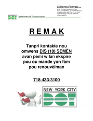Disability Parking Permit - Permanent Vehicle Change (Pvc) Application - New York City (Haitian Creole), Page 2