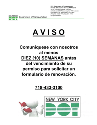 Permiso De Estacionamiento Para Personas Con Discapacidades - Solicitud De Cambio Permanente De Vehiculo - New York City (Spanish), Page 2