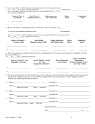 Application for License Examination - North Carolina, Page 3