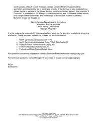 Application for Nc Antifreeze Registration - North Carolina, Page 2