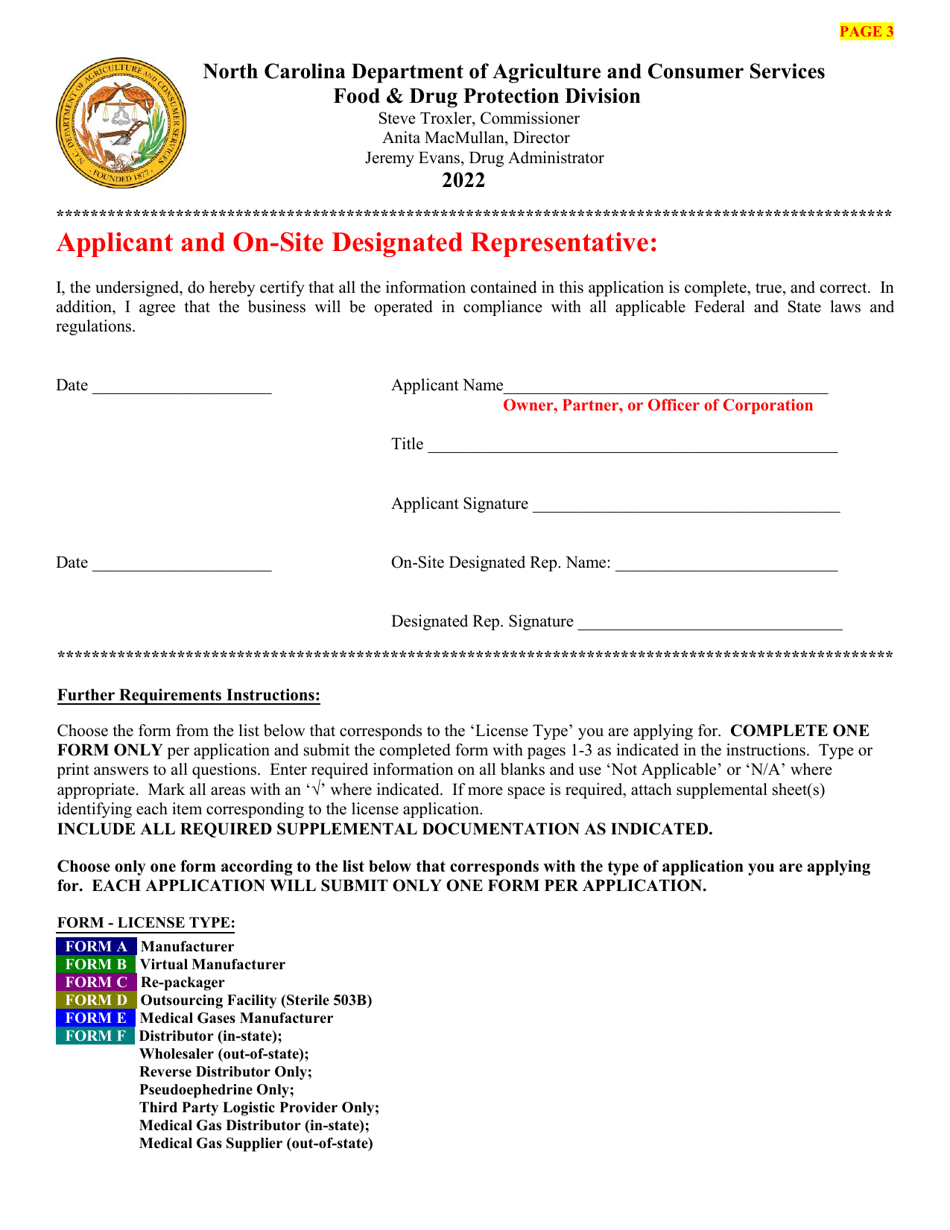 Drug Application - North Carolina, Page 4