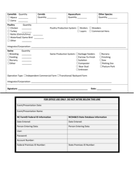 North Carolina Premise Registration Form (Farm Id) - North Carolina, Page 2